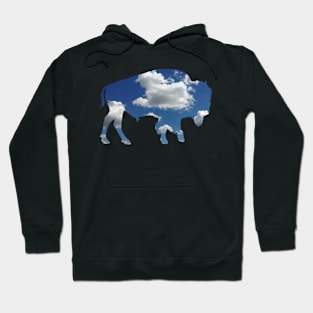 Buffalo Cow Wild Animal Abstract Clouds Sky Gift Shirt Cute Hoodie